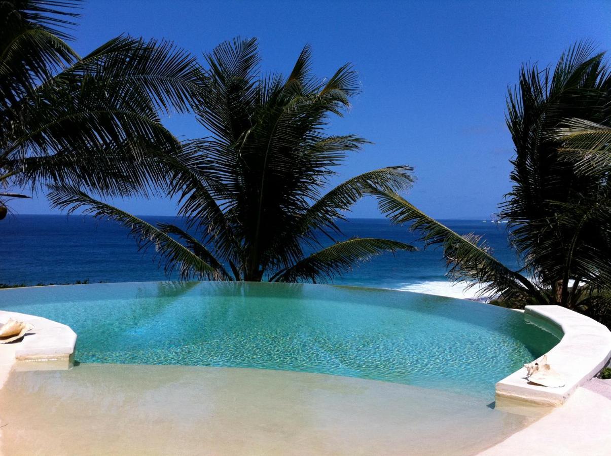 Wild Paradise: Villa Vue Mer Piscine A Debordement Le Moule Exterior foto